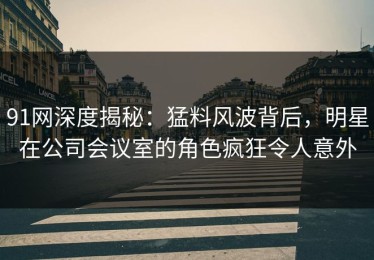 91网深度揭秘：猛料风波背后，明星在公司会议室的角色疯狂令人意外
