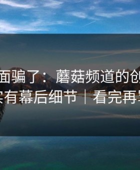 别被表面骗了：蘑菇频道的创业日记其实有幕后细节｜看完再骂我