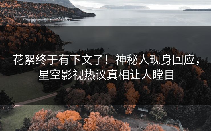 花絮终于有下文了！神秘人现身回应，星空影视热议真相让人瞠目